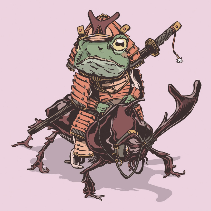 Illustration for article titled We Want to Read a Comic Book About These Amazing Samurai Frogs